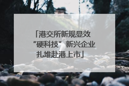 港交所新规显效 “硬科技”新兴企业扎堆赴港上市