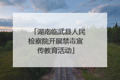 湖南临武县人民检察院开展禁毒宣传教育活动