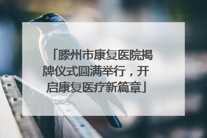 滕州市康复医院揭牌仪式圆满举行，开启康复医疗新篇章