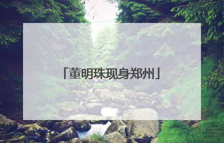 董明珠现身郑州