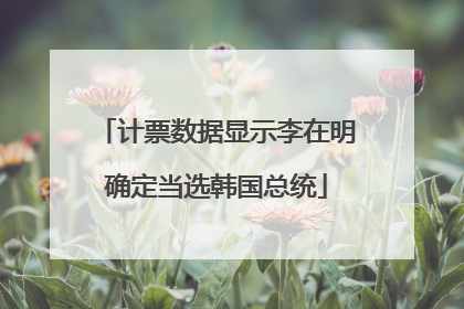 计票数据显示李在明确定当选韩国总统
