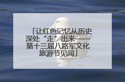 让红色记忆从历史深处“走”出来——第十三届八路军文化旅游节见闻