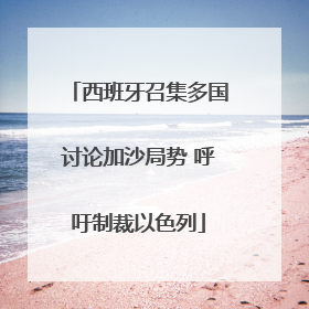 西班牙召集多国讨论加沙局势 呼吁制裁以色列