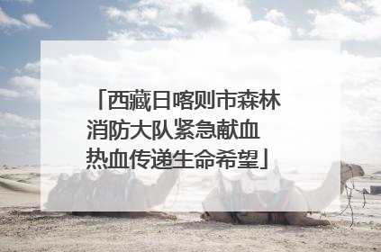 西藏日喀则市森林消防大队紧急献血 热血传递生命希望
