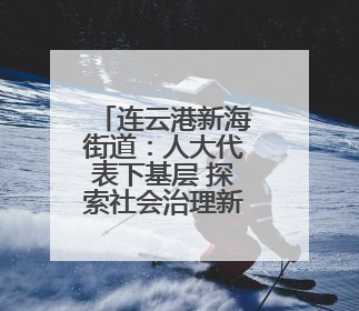 连云港新海街道：人大代表下基层 探索社会治理新模式