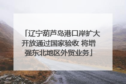 辽宁葫芦岛港口岸扩大开放通过国家验收 将增强东北地区外贸业务