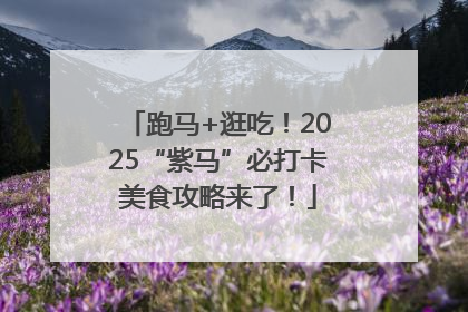 跑马+逛吃！2025“紫马”必打卡美食攻略来了！