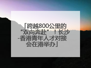 跨越800公里的“双向奔赴”！长沙-香港青年人才对接会在港举办