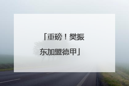 重磅！樊振东加盟德甲