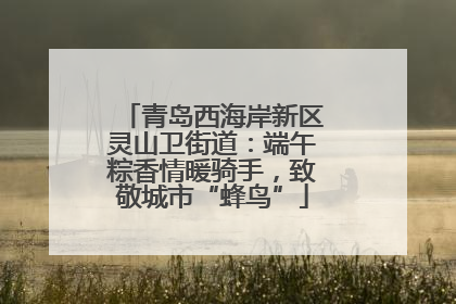 青岛西海岸新区灵山卫街道：端午粽香情暖骑手，致敬城市“蜂鸟”
