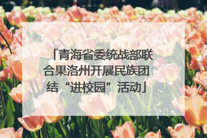 青海省委统战部联合果洛州开展民族团结“进校园”活动