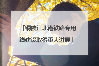 铜陵江北港铁路专用线建设取得重大进展