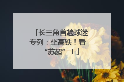 长三角首趟球迷专列：坐高铁！看“苏超”！