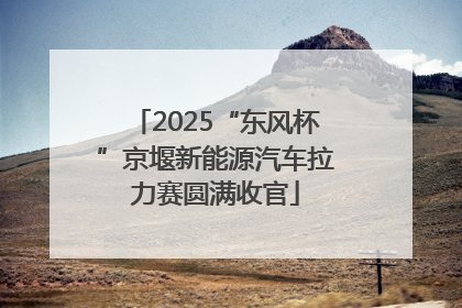 2025“东风杯”京堰新能源汽车拉力赛圆满收官