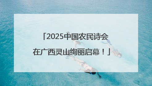 2025中国农民诗会在广西灵山绚丽启幕！