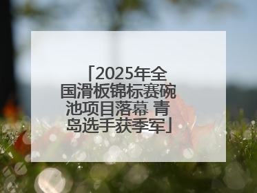 2025年全国滑板锦标赛碗池项目落幕 青岛选手获季军