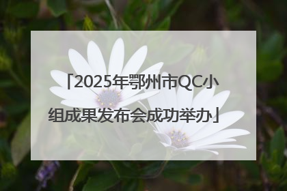 2025年鄂州市QC小组成果发布会成功举办