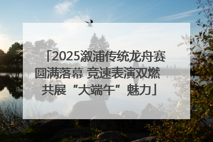 2025溆浦传统龙舟赛圆满落幕 竞速表演双燃 共展“大端午”魅力